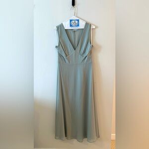 BHLDN Green Midi Dress Bridesmaid